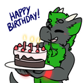 Sticker happy birthday